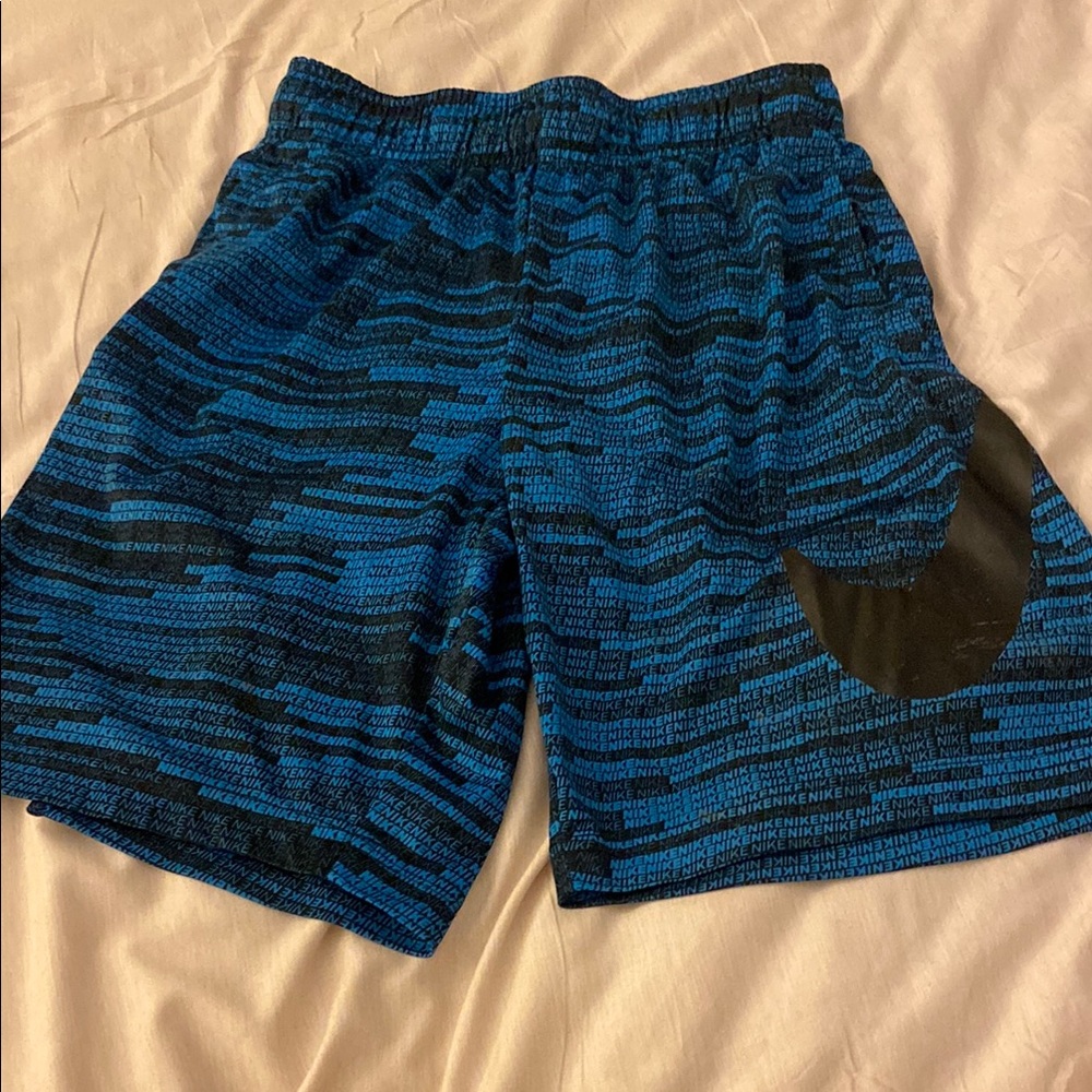 Nike Kids Blue and Black Shorts